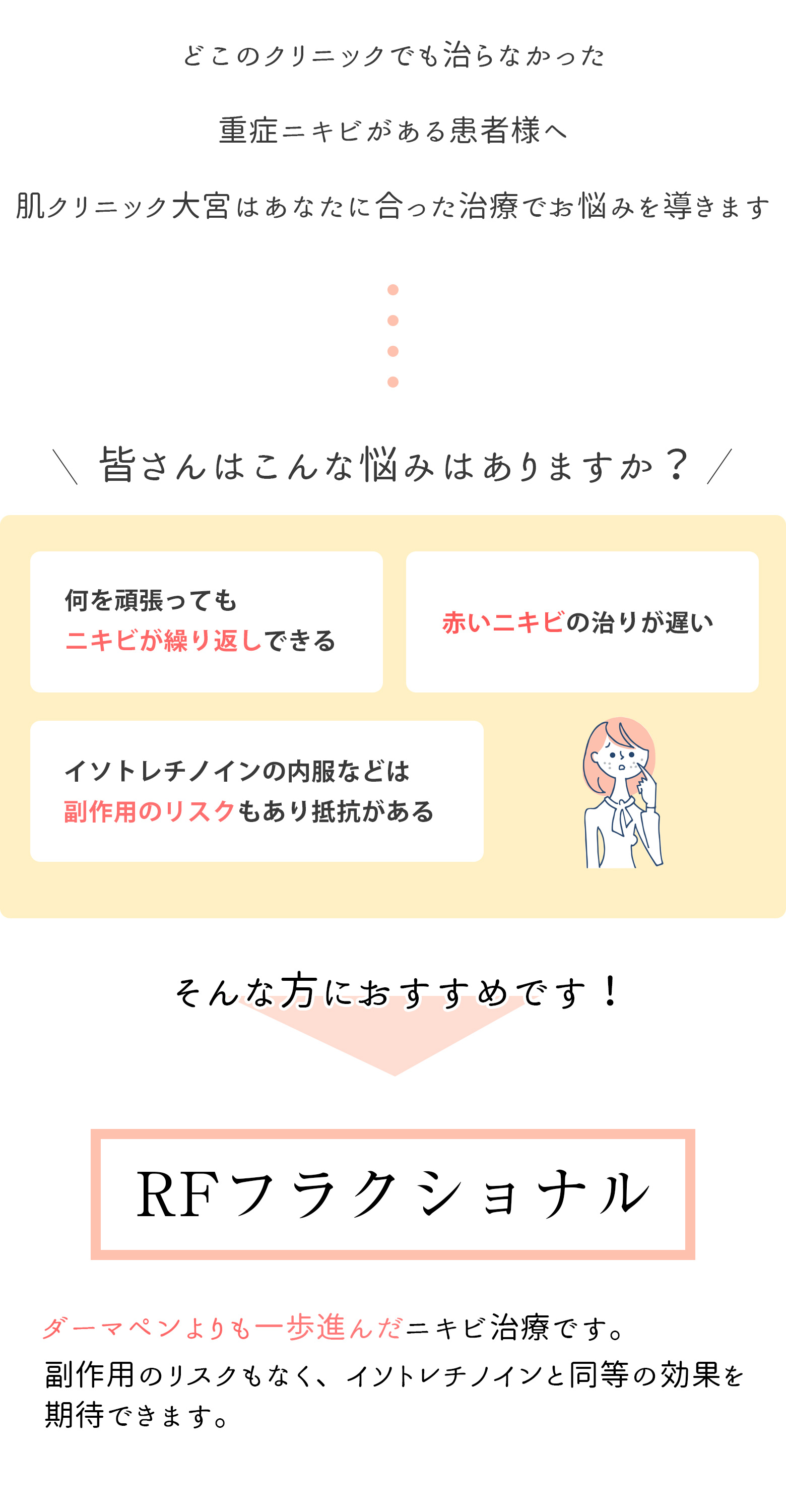 肌クリニック大宮のニキビ治療
